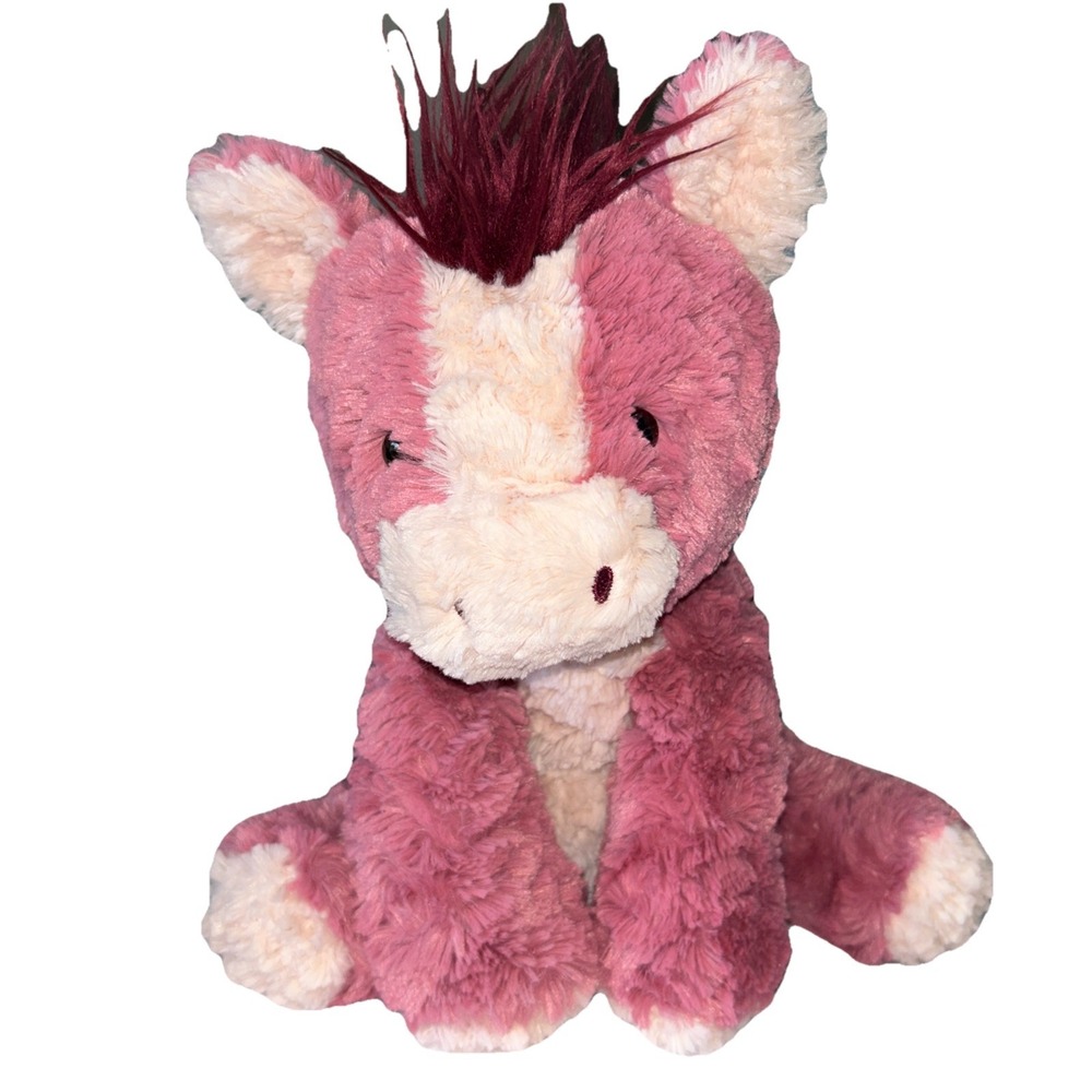 Gund Cozys Horse‎ Pink Cream Shaggy Plush Stuffed Animal Toy 6064471 10 Inch